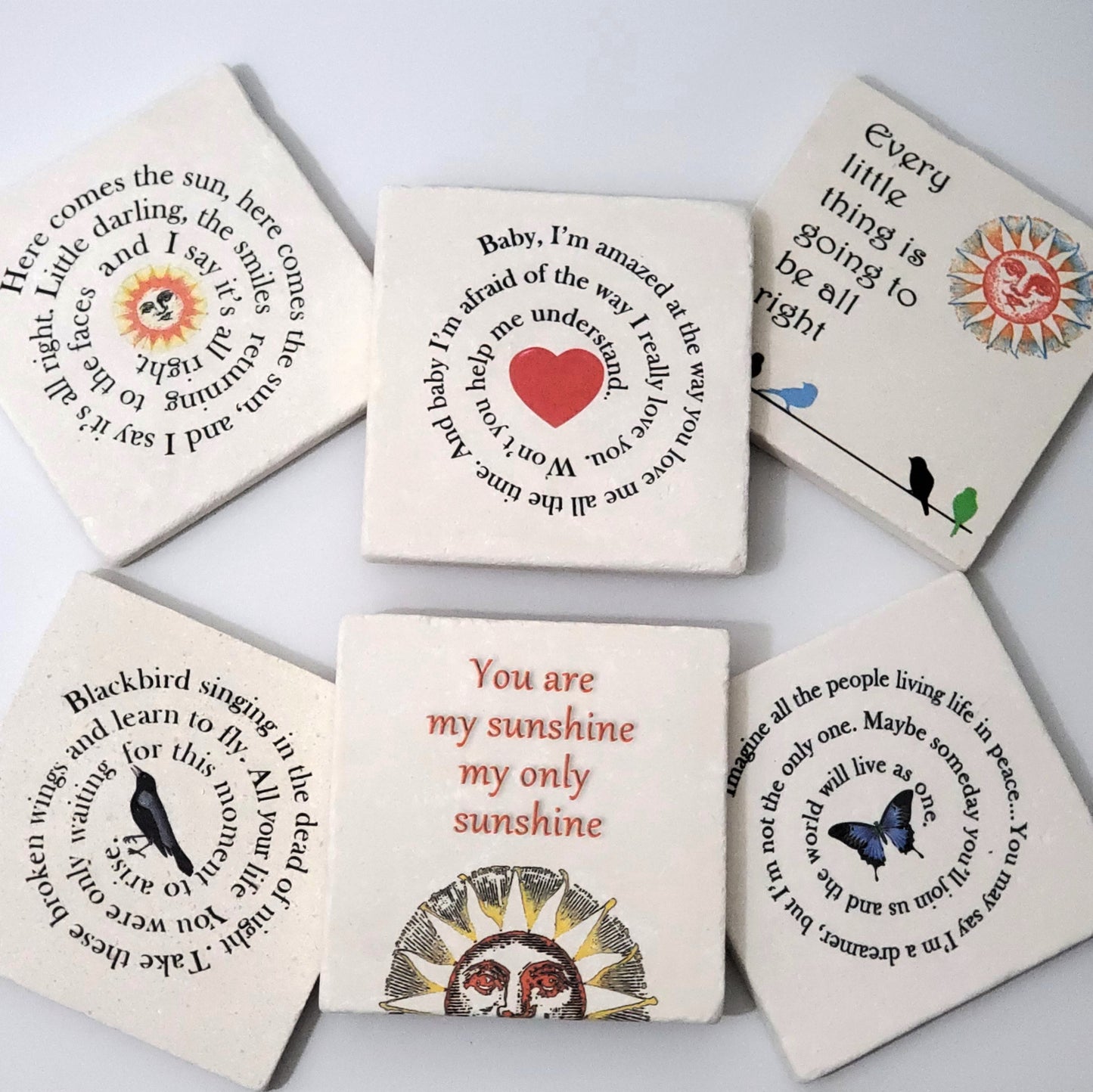 Music Lyric Coasters