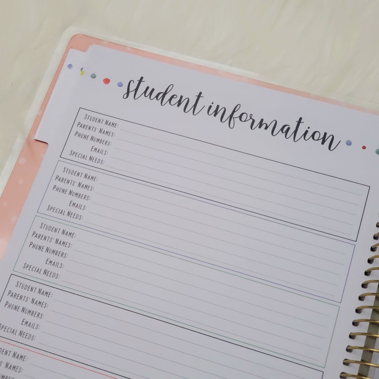 Teacher Planner - Undated